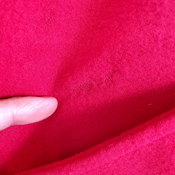 Vintage Gold Lion Button Details Pleated Wool Blend Lined Coat By Herman Kay - Picture 11 of 14